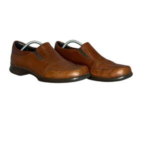 Dansko Theo Mens Brown Leather Slip On Loafers Comfort Work Shoes Size 45 READ